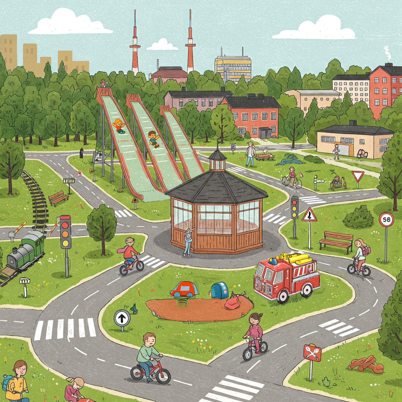 Launeen perhepuistoon tulee mini-Lahti